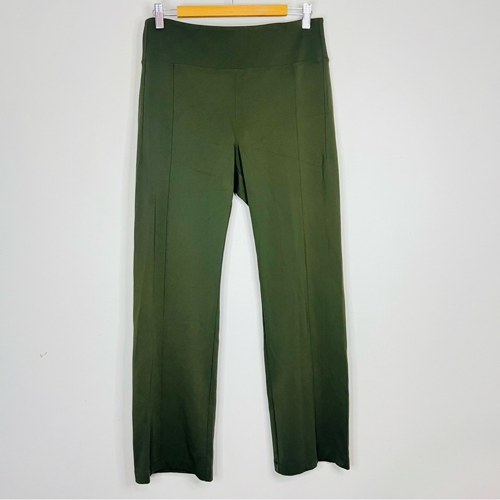 Athleta Dalancy straight leg pant aspen green Olive Green Women's Pants large - Picture 2 of 6